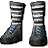 Navy Silk Boots